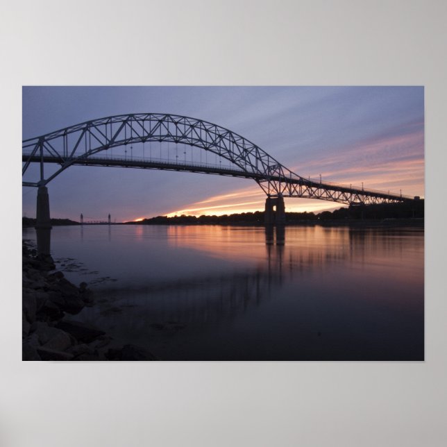 Poster Pont de Sagamor au-dessus du canal de Cape Cod (Devant)