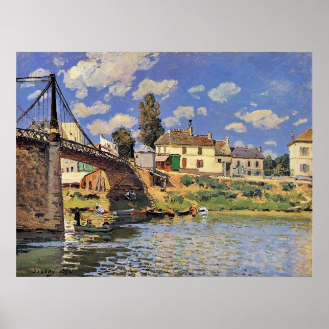 Poster Pont de Villeneuve la Garenne (Devant)