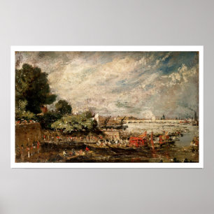 Poster Pont de Waterloo au-dessus des escaliers Whitehall