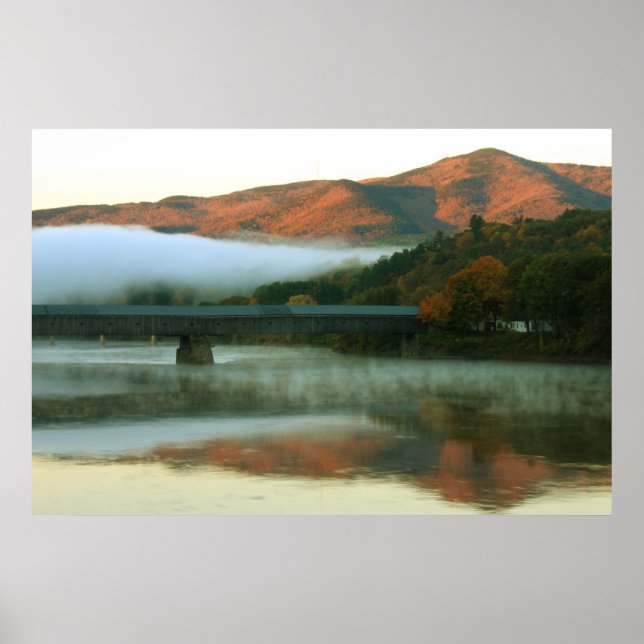 Poster Pont de Windsor-Cornish Mont Ascutney Sunrise (Devant)