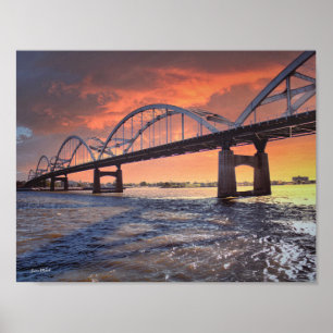 Poster Pont du centenaire sur la Poste du Mississippi