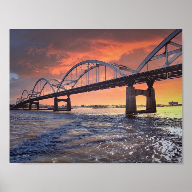 Poster Pont du centenaire sur la Poste du Mississippi (Devant)