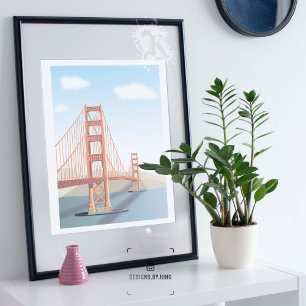 Poster Pont du Golden Gate.