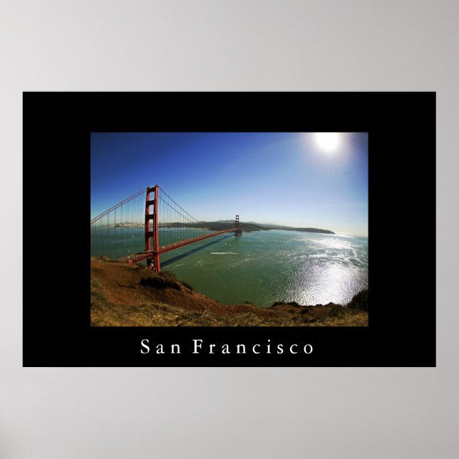 Poster Pont du Golden Gate de San Francisco (Devant)