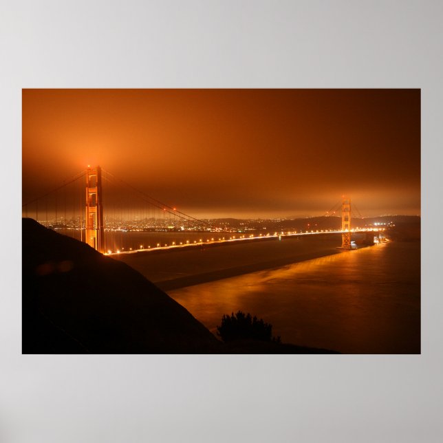 Poster Pont du Golden Gate de San Francisco (Devant)