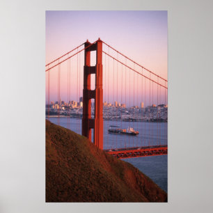Poster Pont du Golden Gate ; San Francisco ; Californie ;