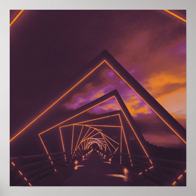 Poster pont du sentier à haut-plateau (Devant)