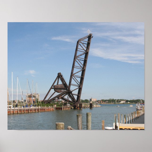 Poster Pont du train de Port Huron (Devant)