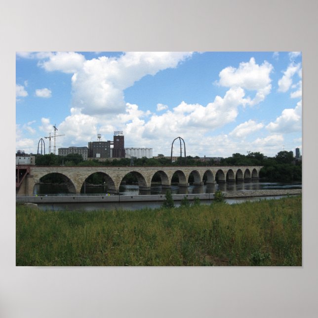 Poster Pont en arc de pierre (Devant)