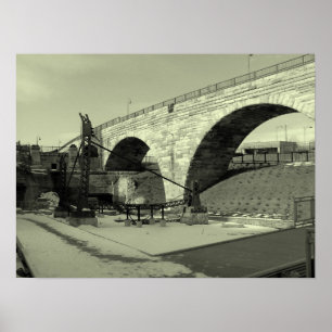 Poster Pont en arc de pierre