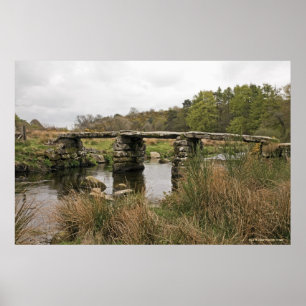 Poster Pont en clapet en parc national de Dartmoor