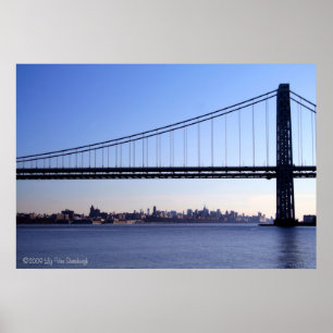 Poster Pont et copie d'horizon de NY