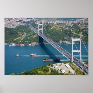 Poster Pont Fatih Sultan Mehmet sur le Bosphore,