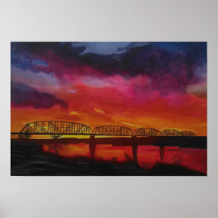 Poster Pont ferroviaire de Parker Arizona