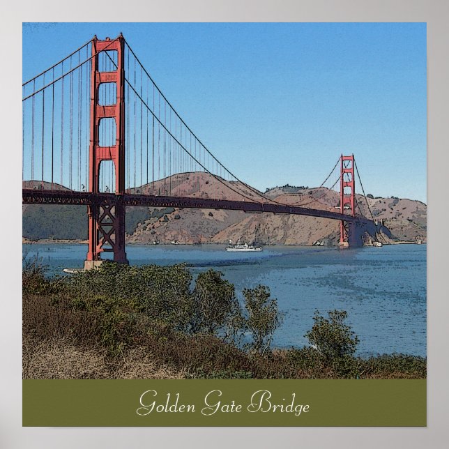 Poster Pont Golden Gate (Devant)