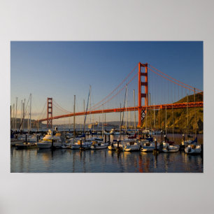 Poster Pont Golden Gate et San Francisco 2