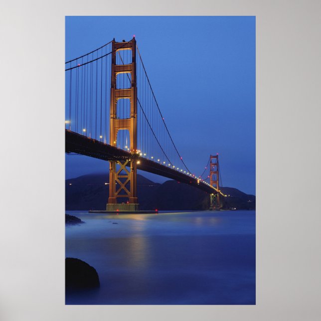 Poster Pont Golden Gate La Nuit (Devant)