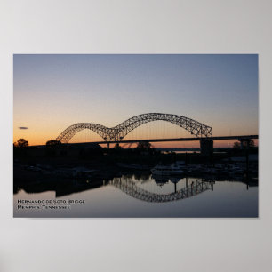 Poster Pont Hernando De soto, Memphis
