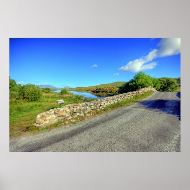 Poster Pont homme calme (Devant)