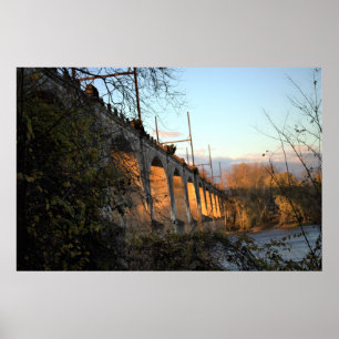 Poster Pont illuminé par l'affiche Sunlight
