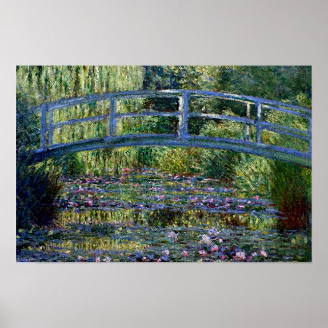 Poster Pont japonais - Pont Japonais - par Claude Monet (Devant)