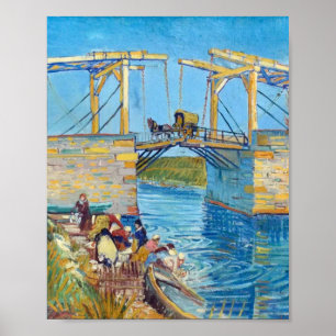 Poster Pont Langlois à Arles (1888) Van Gogh Art