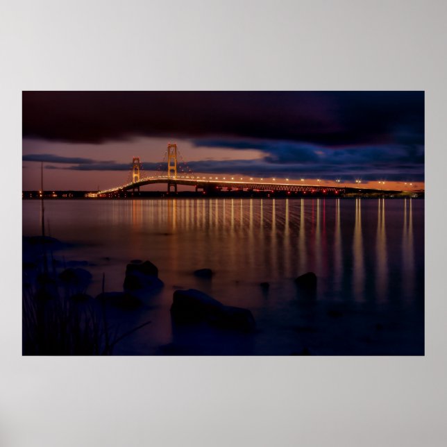 Poster Pont Mackinac #1257 (Devant)