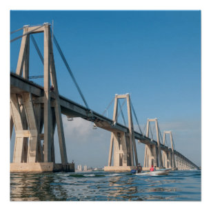 Poster Pont Maracaïbo Venezuela du Général Rafaël