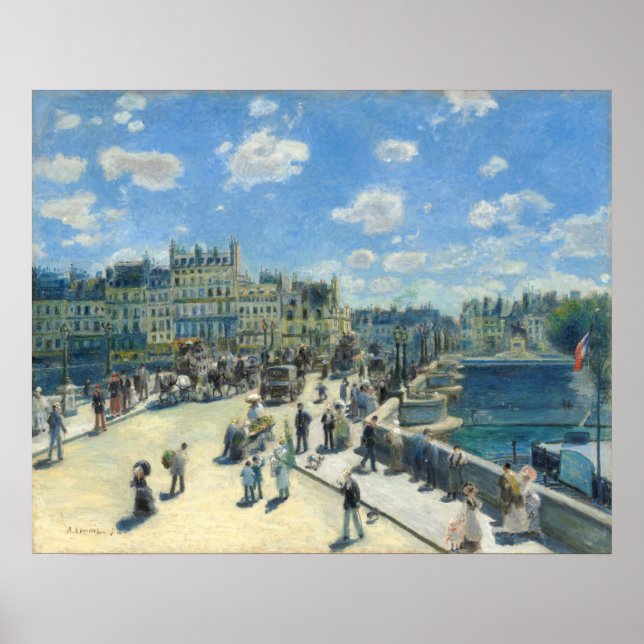 Poster Pont Neuf, Paris - Auguste Renoir (Devant)
