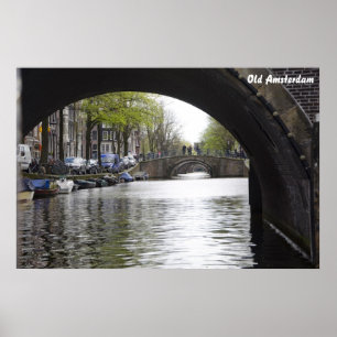 Poster Pont Old Amsterdam