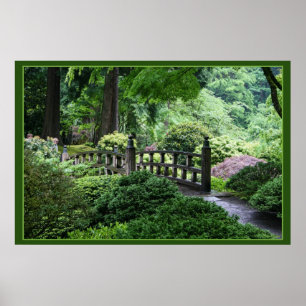 Poster Pont - Portland Jardin Japonais