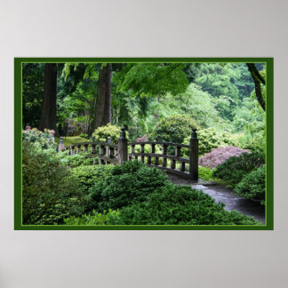 Poster Pont - Portland Jardin Japonais