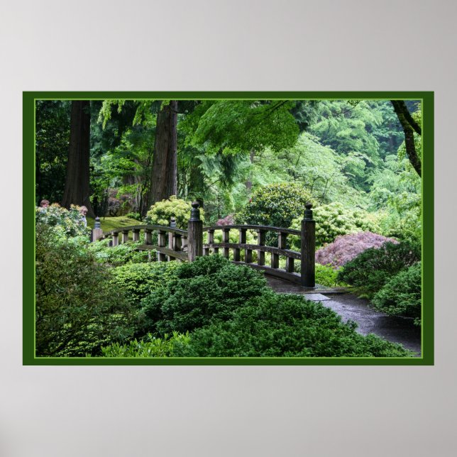 Poster Pont - Portland Jardin Japonais (Devant)