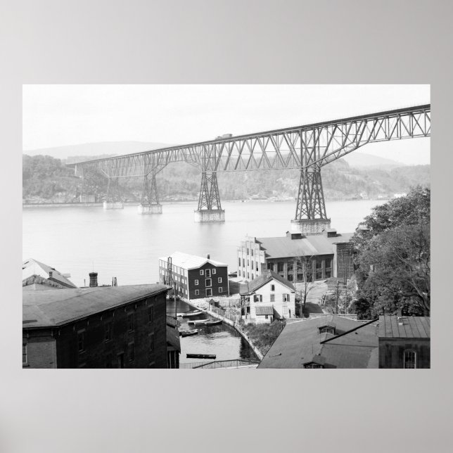 Poster Pont Poughkeepsie, 1904 (Devant)