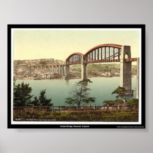 Poster Pont Saltash, Plymouth, Angleterre