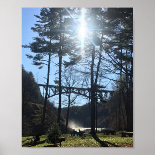 Poster Pont sur le parc d'état de Letchworth