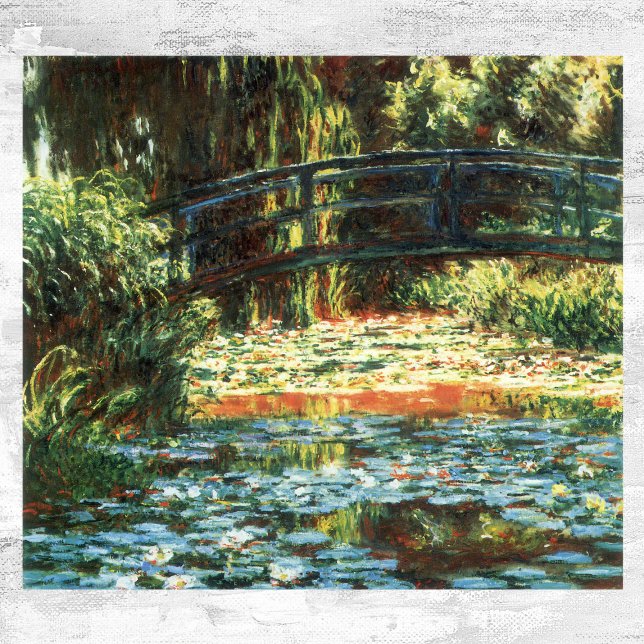 Poster Pont sur l'étang Nénuphar par Claude Monet (Créateur téléchargé)