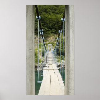 Poster Pont suspendu en bois