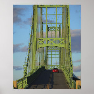 Poster Pont suspendu menant à Little Deer Isle