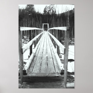 Poster Pont vers la nature sauvage du Grand Golfe