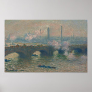 Poster pont Waterloo, Gray Day, 1903 (huile sur toile)