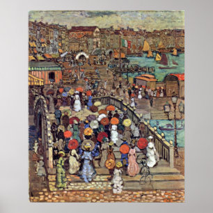 Poster Ponte della Paglia, Venise par Maurice Prendergast