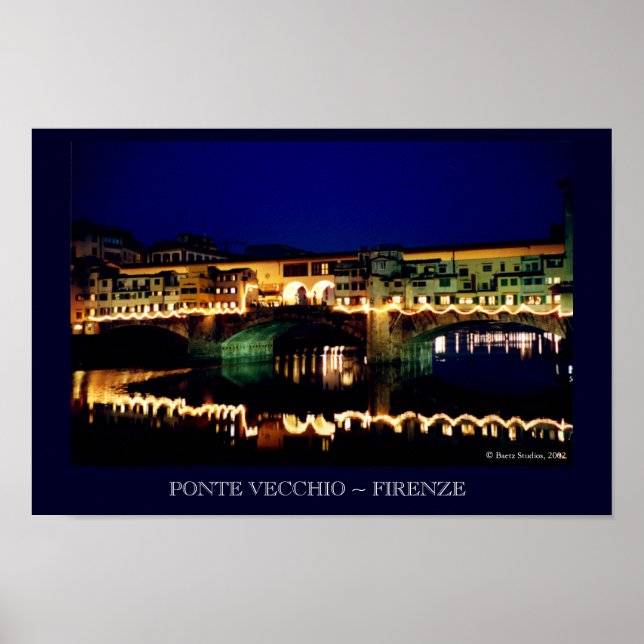 Poster Ponte Vecchio (Devant)