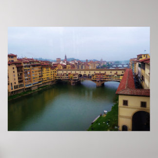Poster Ponte Vecchio, Florence, Italie