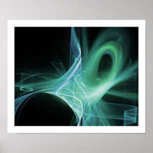 POSTER PONTES EN BLEU, VERT, TURQUOISE