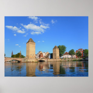 Poster ponts à Strasbourg