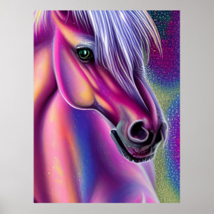 Poster Pony pourpre
