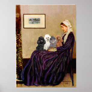 Poster Poodles (quatre) - La mère de Whistler