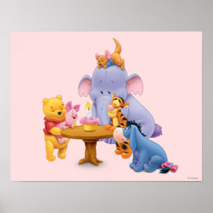 Poster Pooh et amis Anniversaire