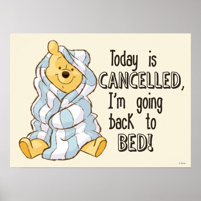 Poster Pooh | Le jour est annulé (Devant)
